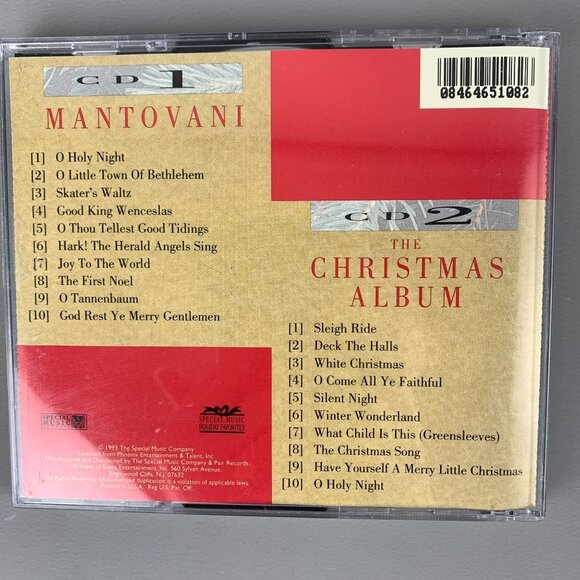 Mantovani Orchestra Christmas Album CD Set 2 Discs Classic Holiday Songs - Picture 2 of 7